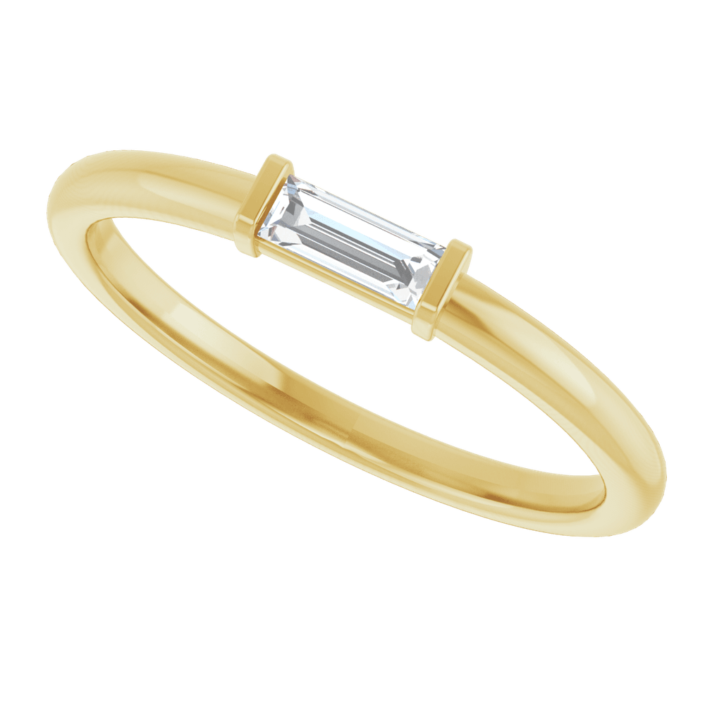 Baguette Stacker Ring (0.10 CTW)