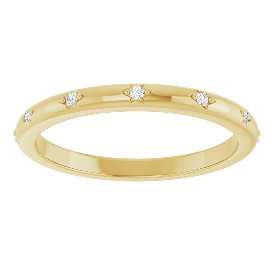 Celestial Diamond Eternity Band – 14K Solid Gold + .05 CTW