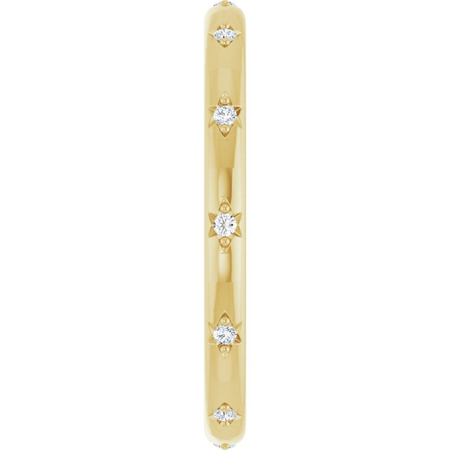 Celestial Diamond Eternity Band – 14K Solid Gold + .05 CTW