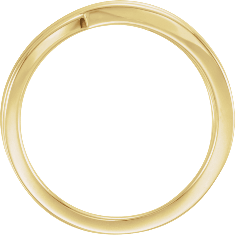 14K Solid Gold Criss-Cross Ring