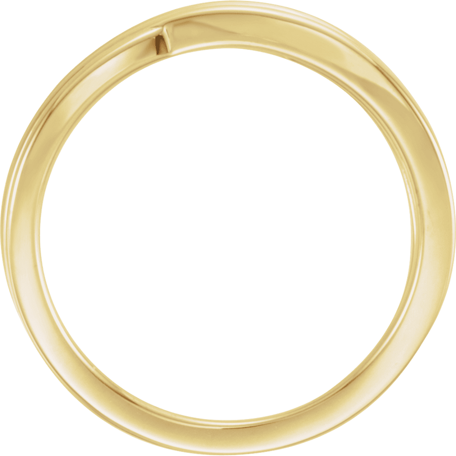 14K Solid Gold Criss-Cross Ring