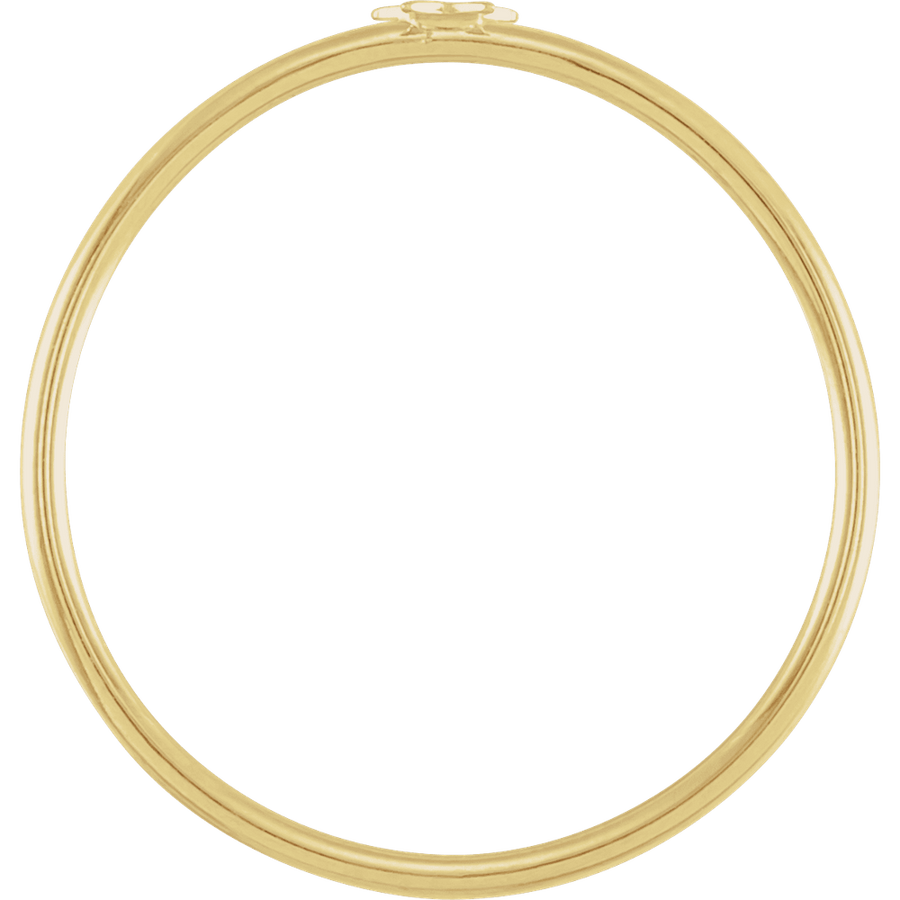 Petite Star Stackable Ring • 14K Solid Gold