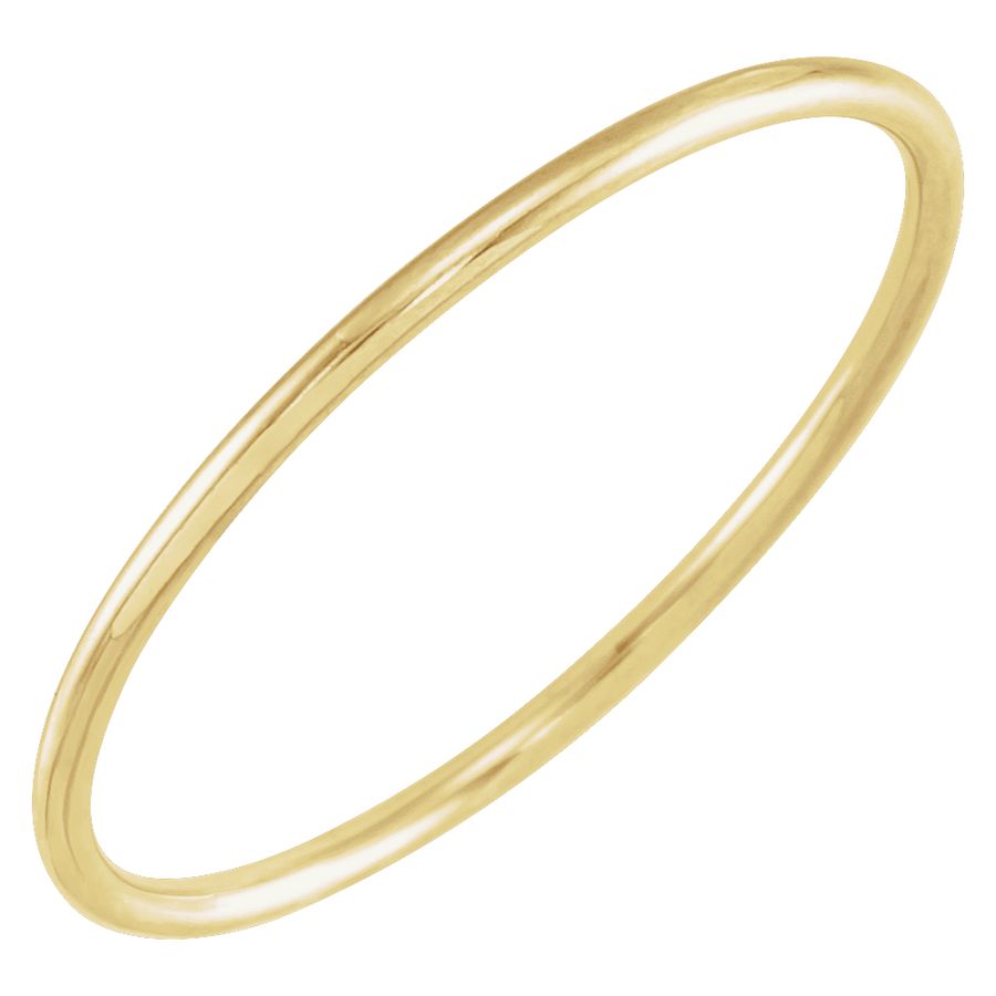 Classic 1 mm Stack Band — 14K Solid Gold