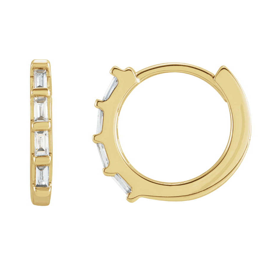 Baguette Huggies (10–11 mm • 0.10 CTW)