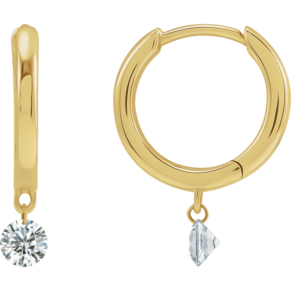 Diamond Hinged Hoop Earrings – 1/3 CTW