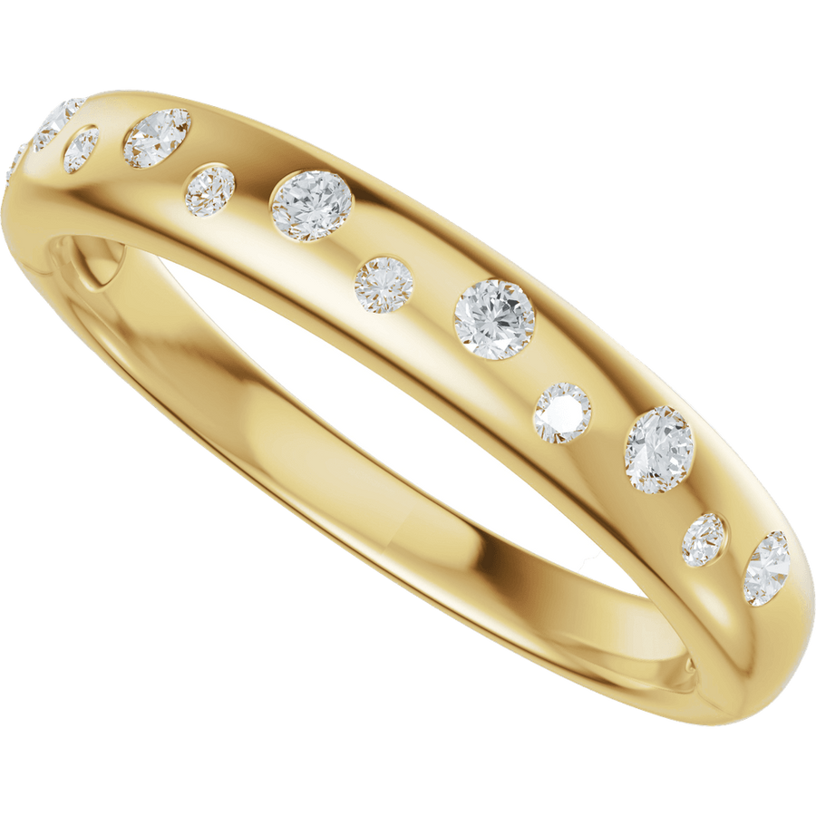 Flush-Set Diamond Band (6 × 1.8 mm • 0.20 CTW total)