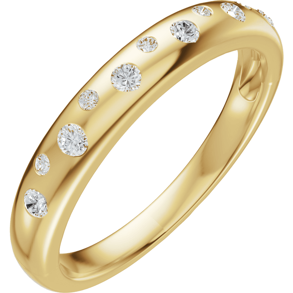 Flush-Set Diamond Band (6 × 1.8 mm • 0.20 CTW total)