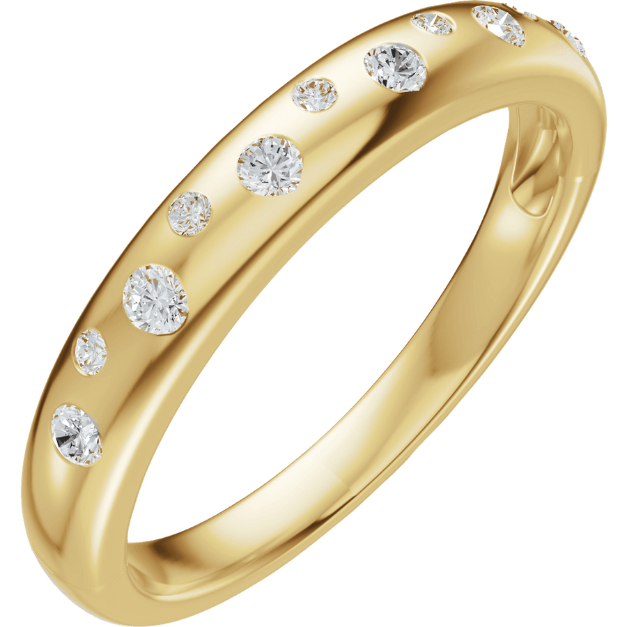 Flush-Set Diamond Band (6 × 1.8 mm • 0.20 CTW total)
