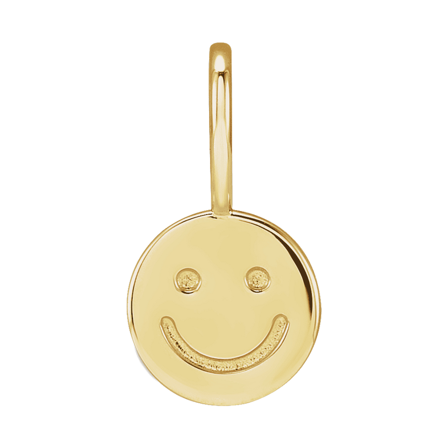 Smiley Face Charm- 14K Gold