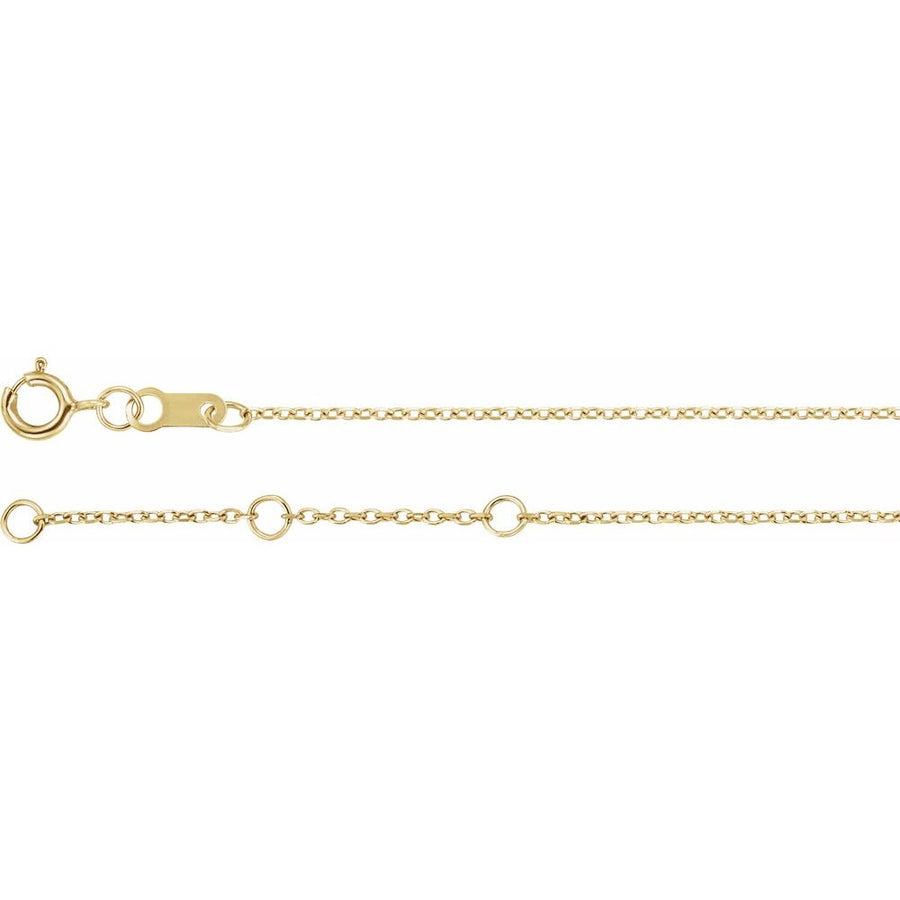 1/10 CT Bezel-Set Diamond Link Bracelet – 14K Gold