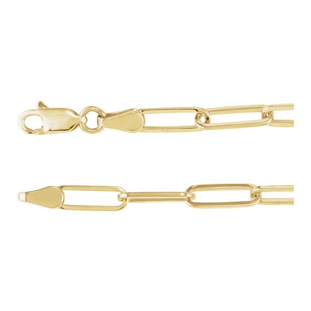 Paperclip Chain – 14K Gold, 3.85mm
